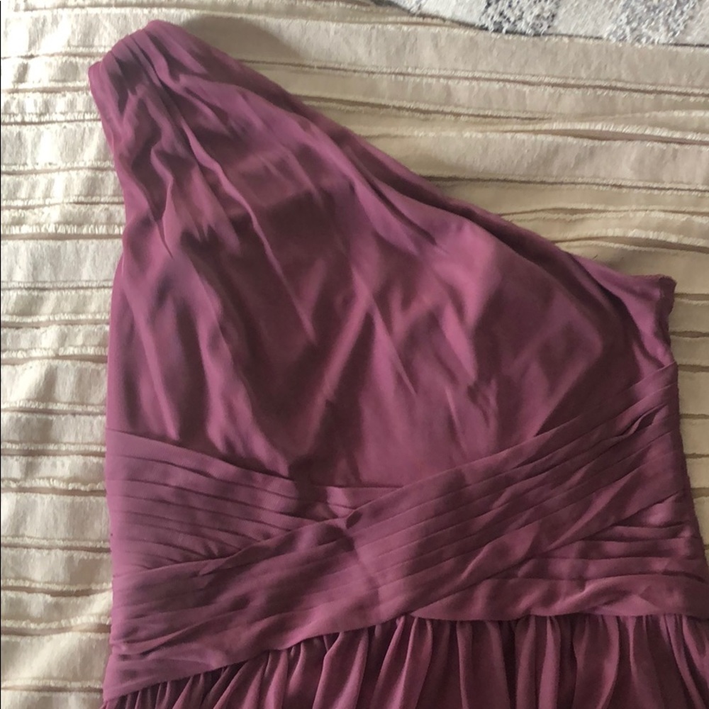 Mauve bridesmaid dress